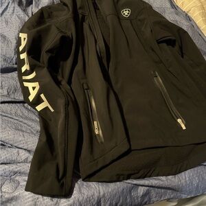 Ariat Black Softshell Jacket with Zipper Details